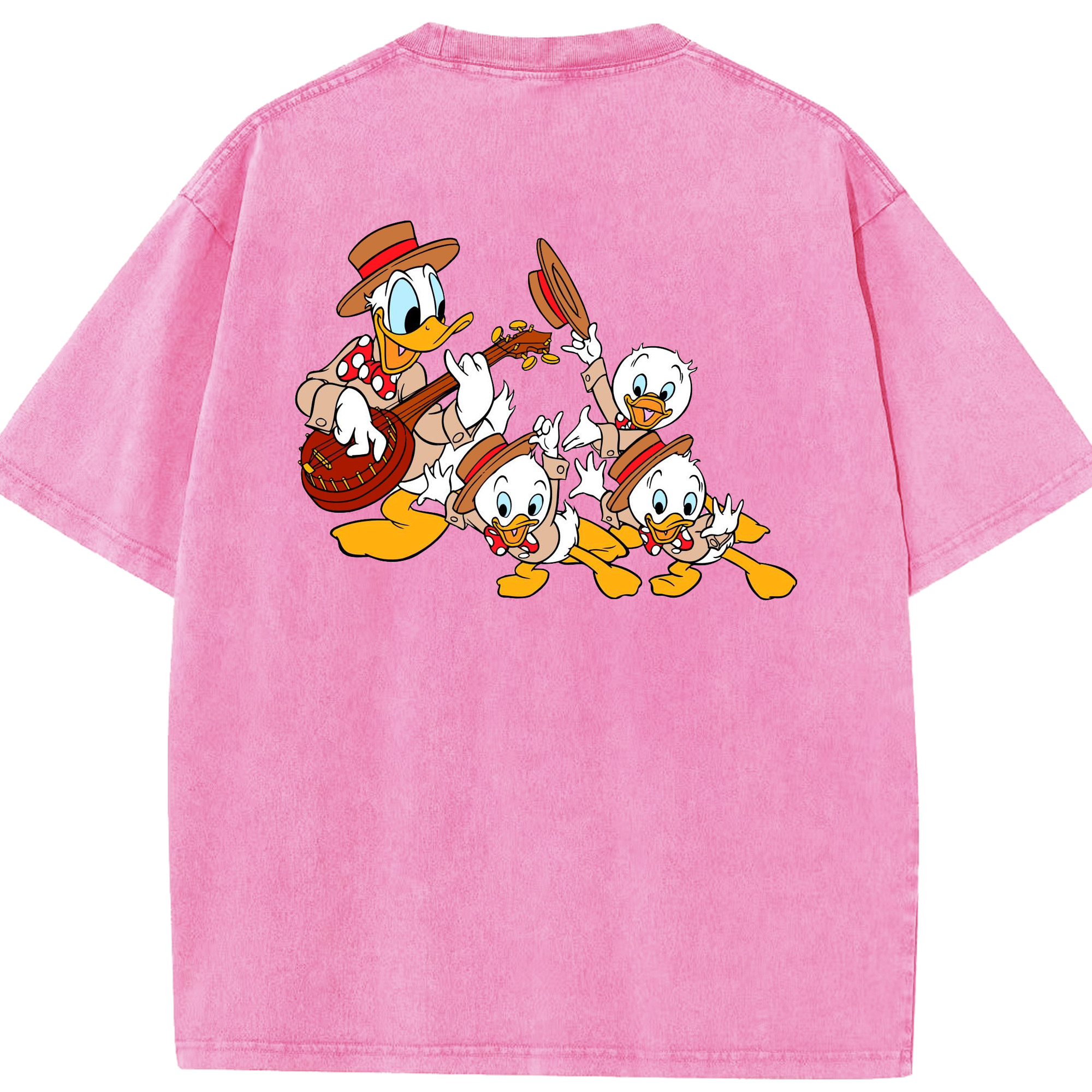 （画像用） ミッキーマウス Mickey Mouse 綿100% ヴィンテージ風 半袖Tシャツ（背面プリント）